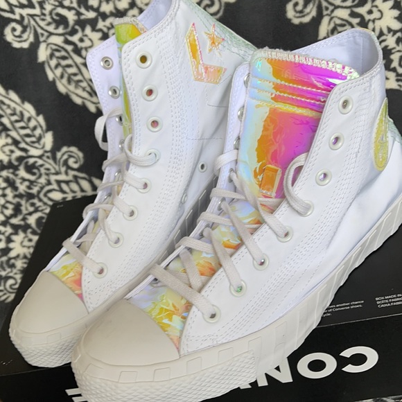 Converse Untitled Hi White/Iridescent MEN`S - Picture 7 of 16